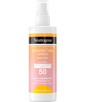 Neutrogena Invisible Daily Defense Face Mist SPF 50 Neutrogena Invisible Daily Defense Face Mist SPF 50